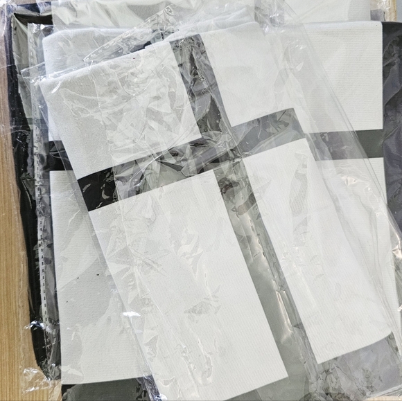 Sublimation blank White and Black Cross Pattern pillow case bundle of 4 - Picture 2 of 7